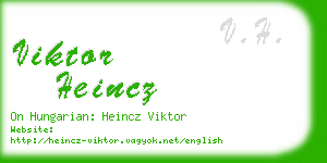 viktor heincz business card